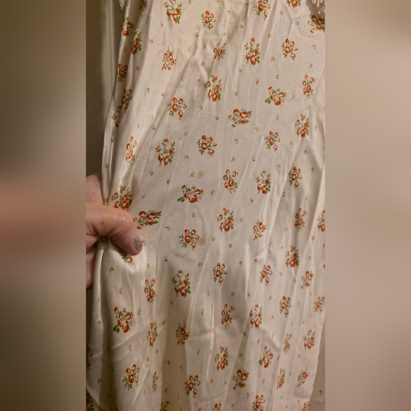 Doen Tahlia Silk Dress Midi Sleeveless Citrus Blossom Floral Print Size XS - Picture 10 of 16